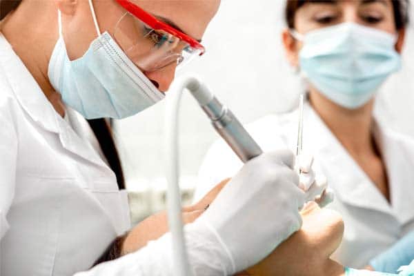 photo of West Vancouver dentist repairing cavity in tooth